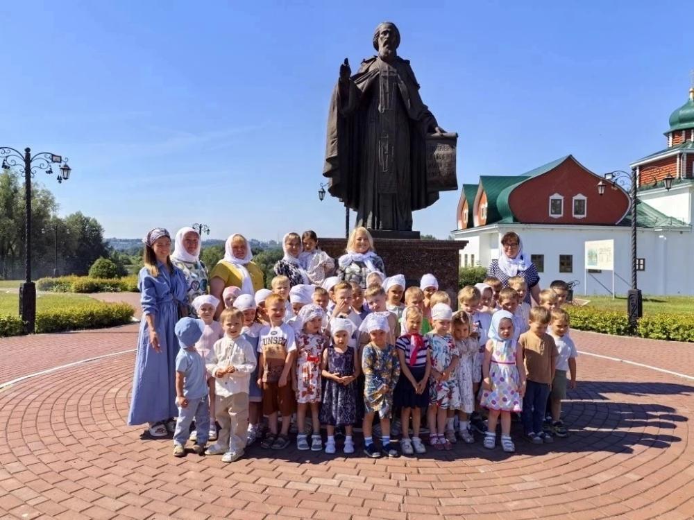 Воспитанники православного детского сада Борского благочиния соборно молились в Знаменском храме